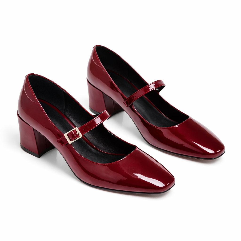 Beloure Patent Leather Mary Jane Heels
