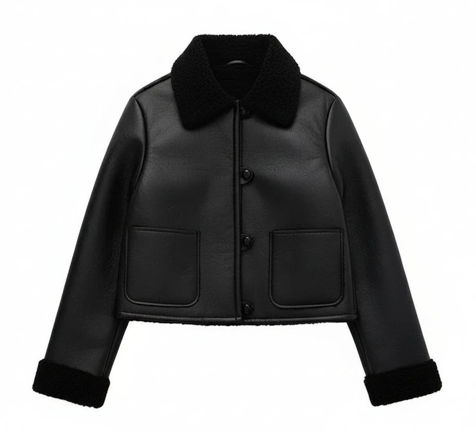 Beloure Slim Leather Jacket