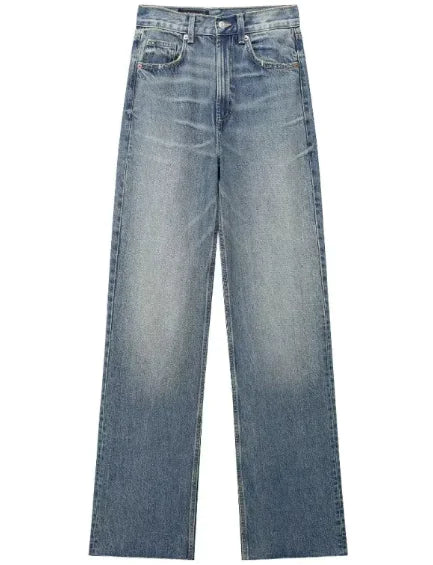 Beloure Wide-Leg Denim Trousers