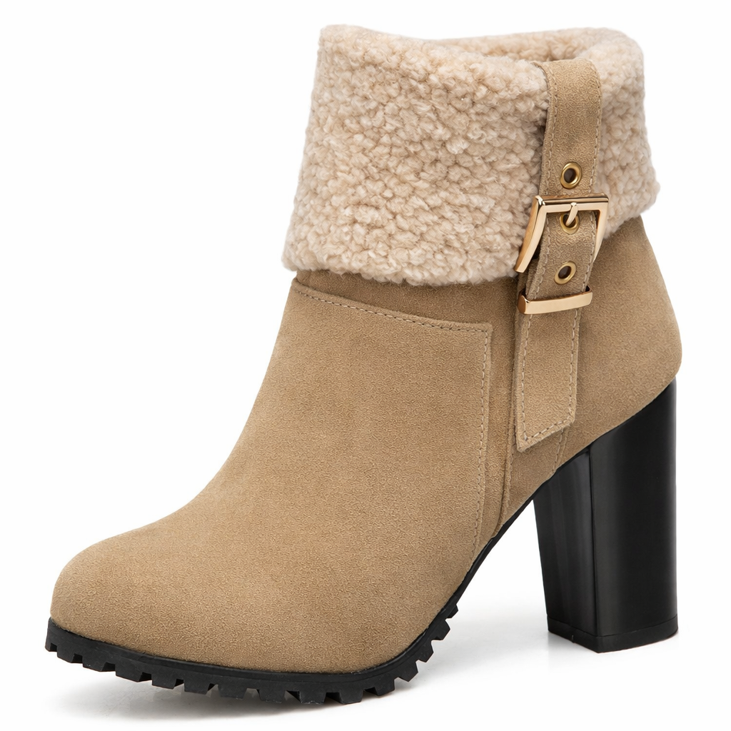 Beloure Snow Boots with Lamb Fur