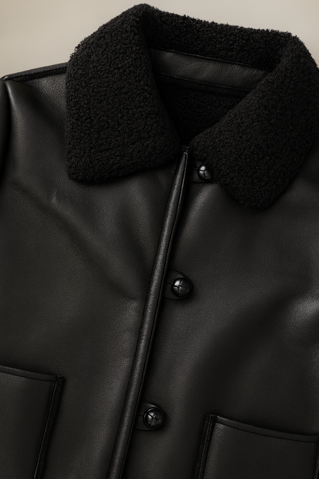 Beloure Slim Leather Jacket