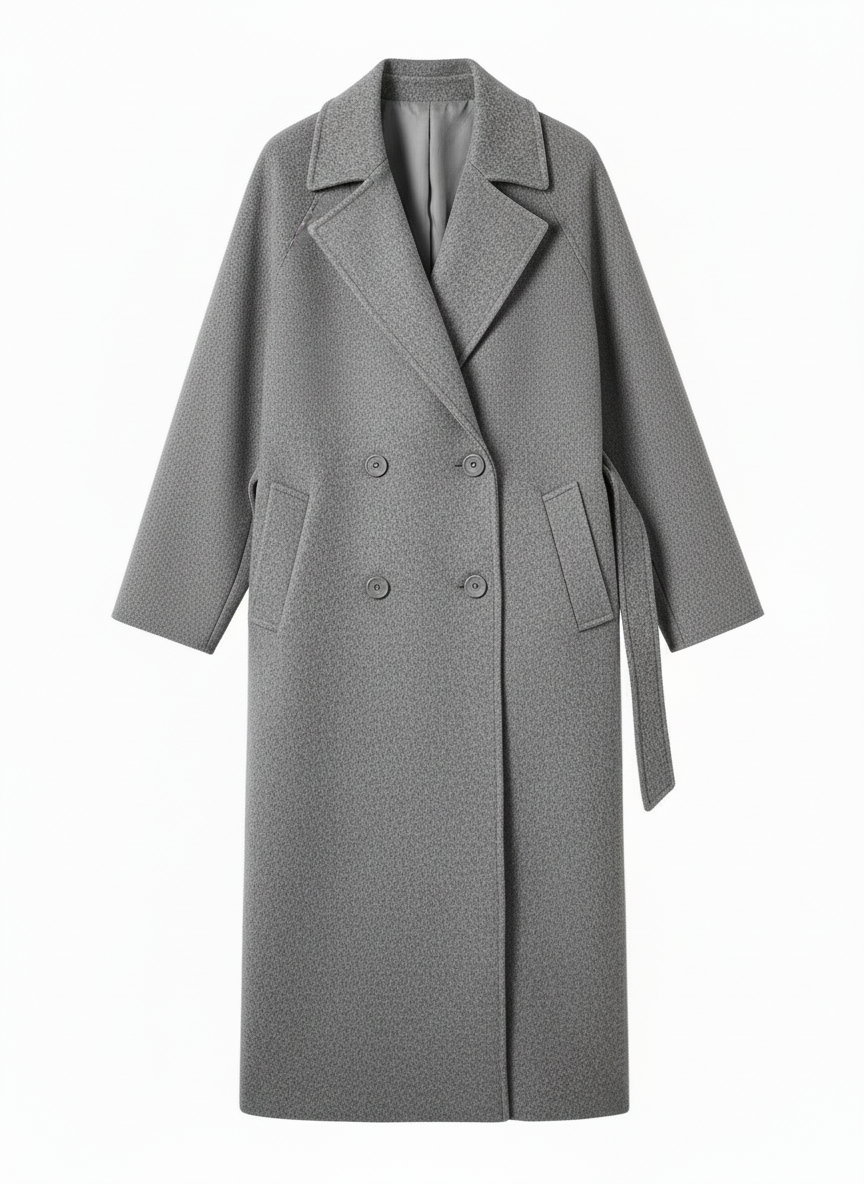 Beloure Woolen Trench Coat