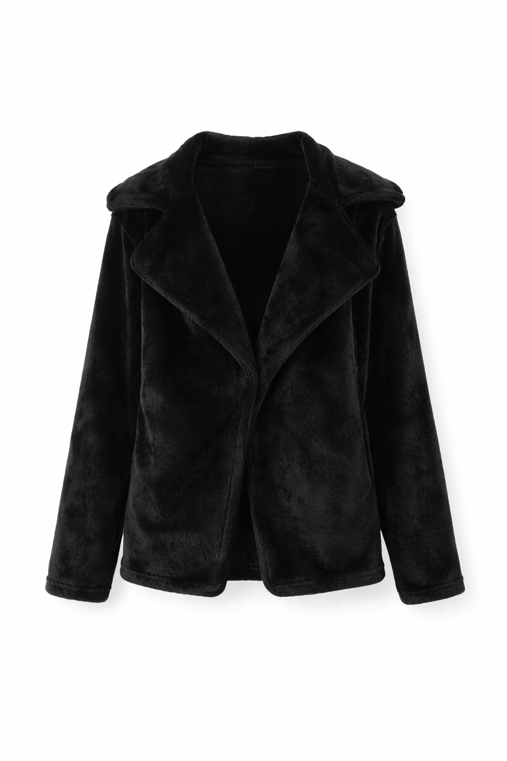 Beloure Plush Collar Coat
