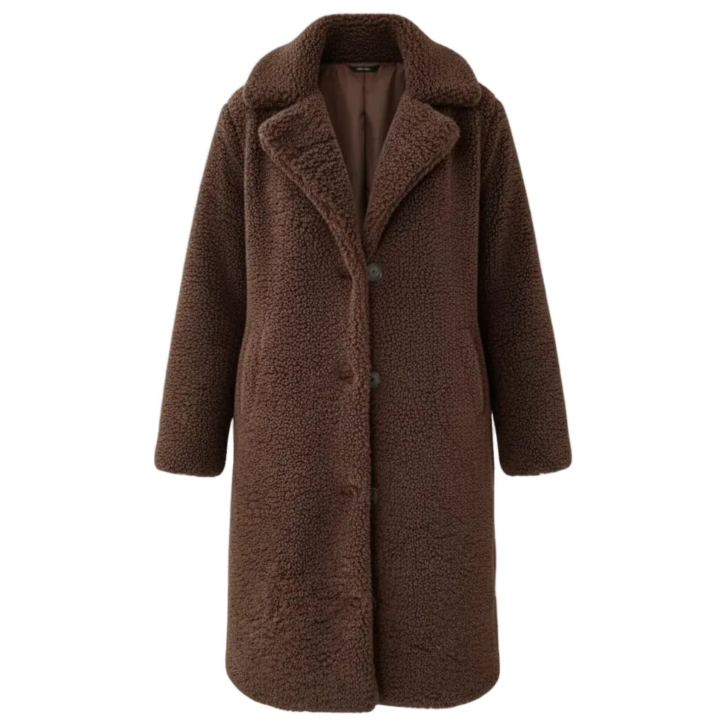 Beloure Lapel Plush Jacket