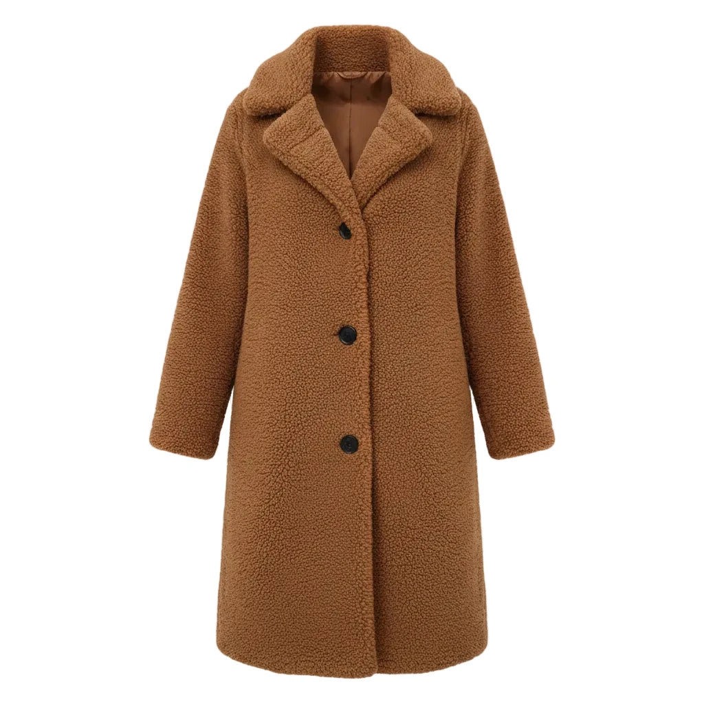 Beloure Lapel Plush Jacket