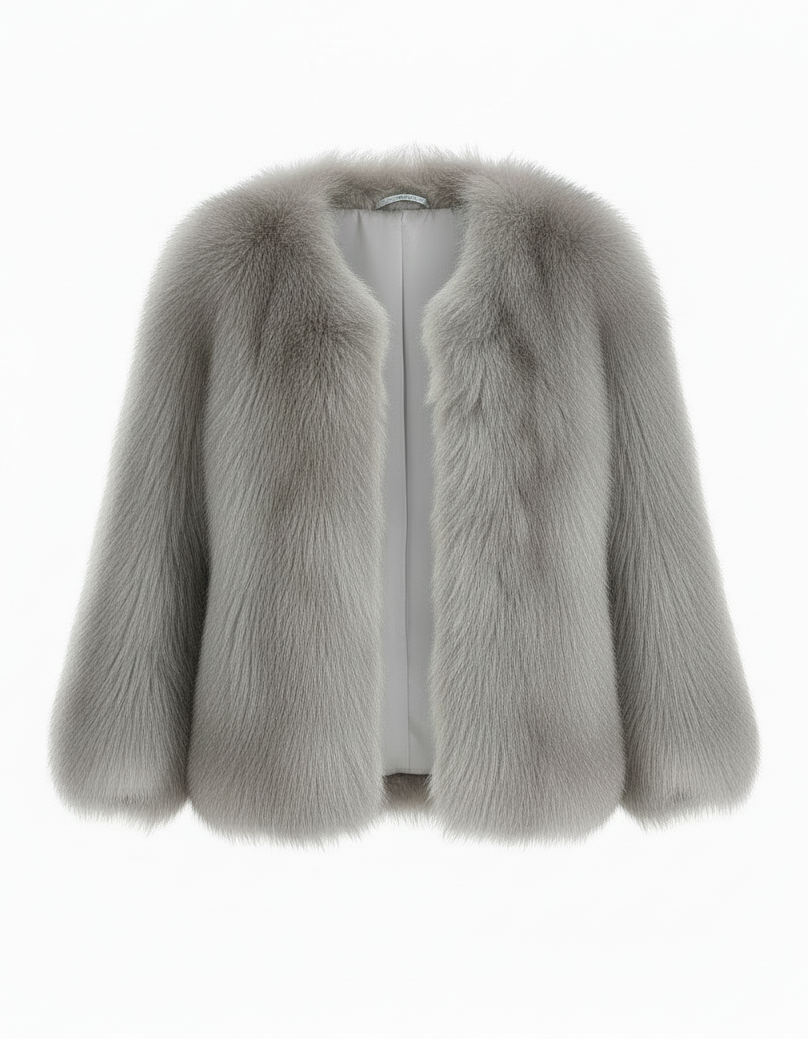Beloure Faux Fox Fur Coat
