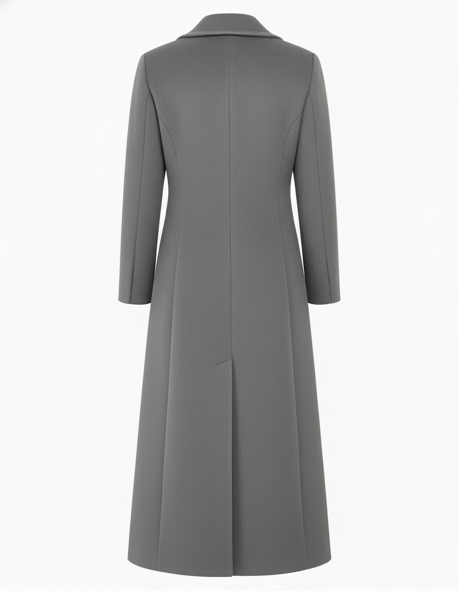 Beloure Woolen Long Coat Lapel