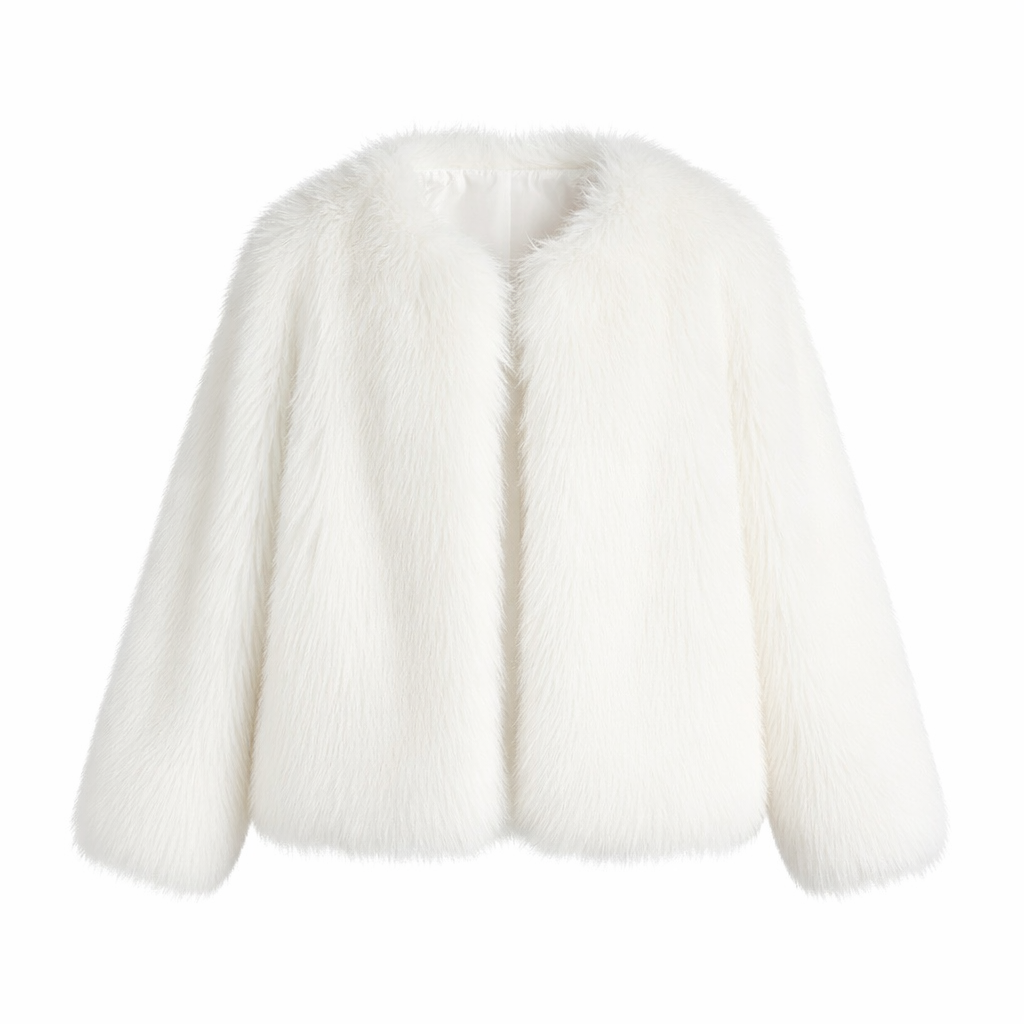 Beloure Faux Fox Fur Coat