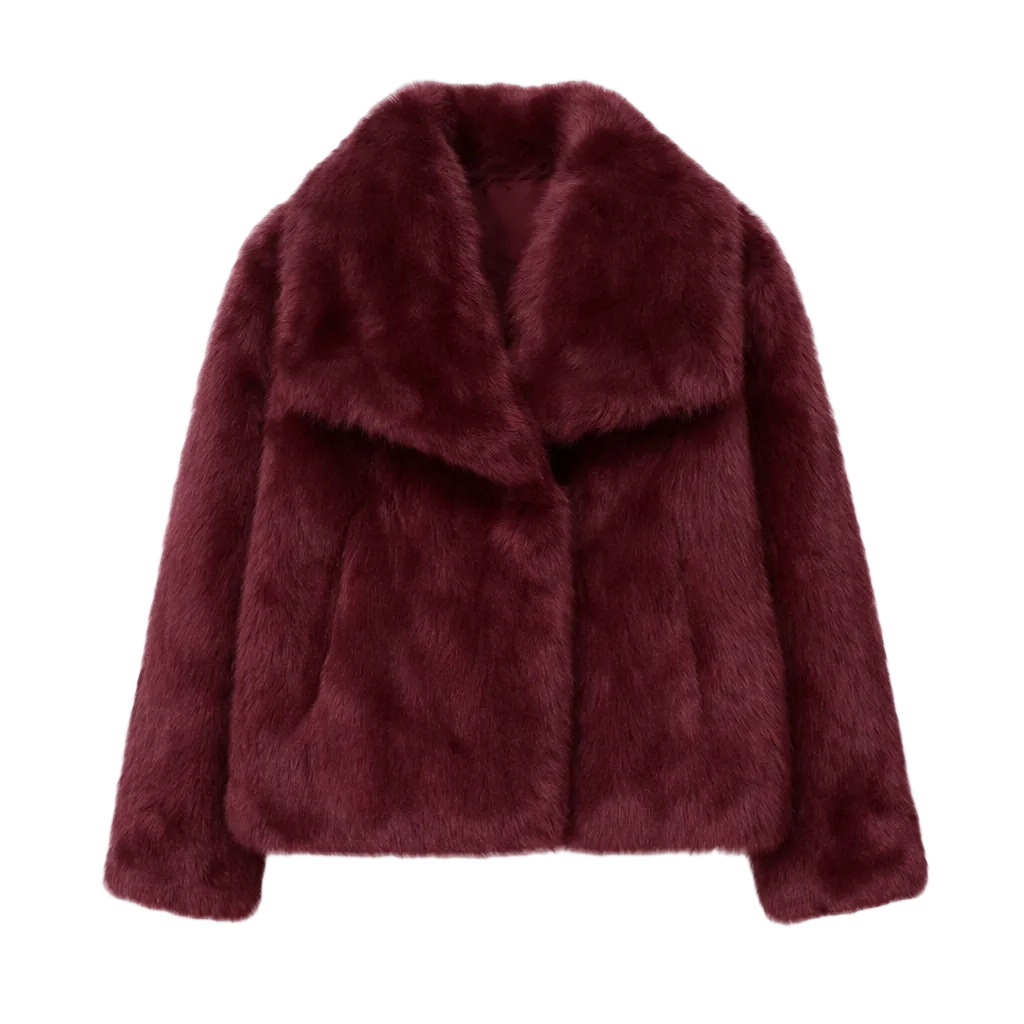 Beloure Faux Fox Fur Coat