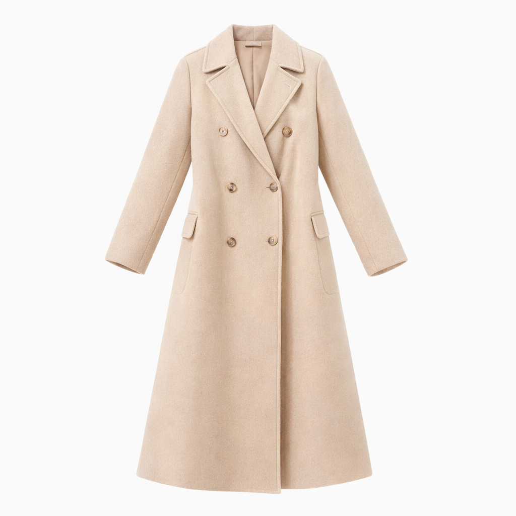 Beloure Peach Wool Coat