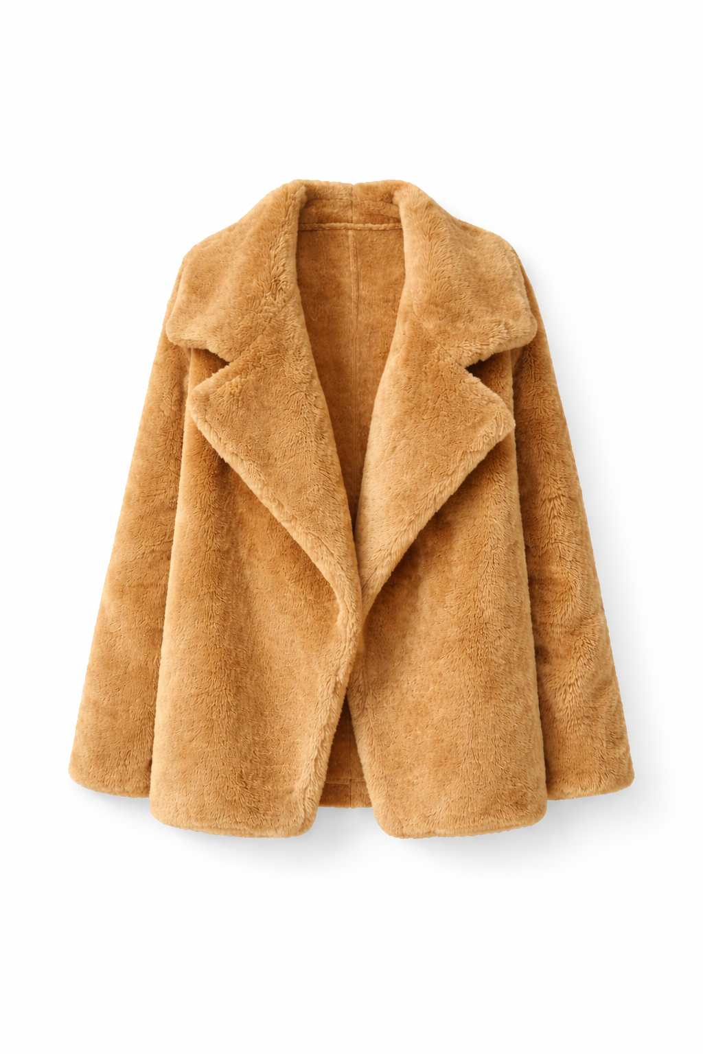 Beloure Plush Collar Coat