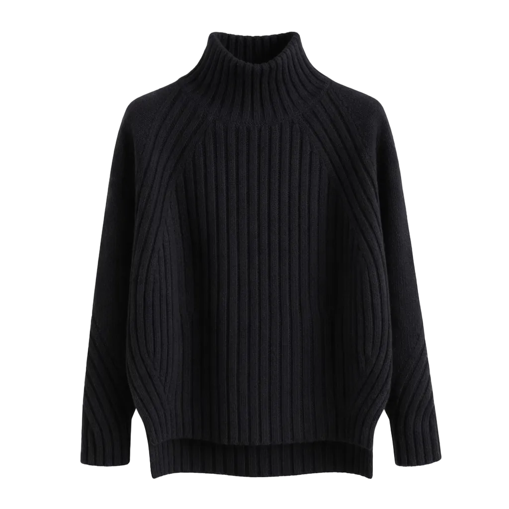 Beloure Turtleneck Pullover Long-Sleeved Sweater