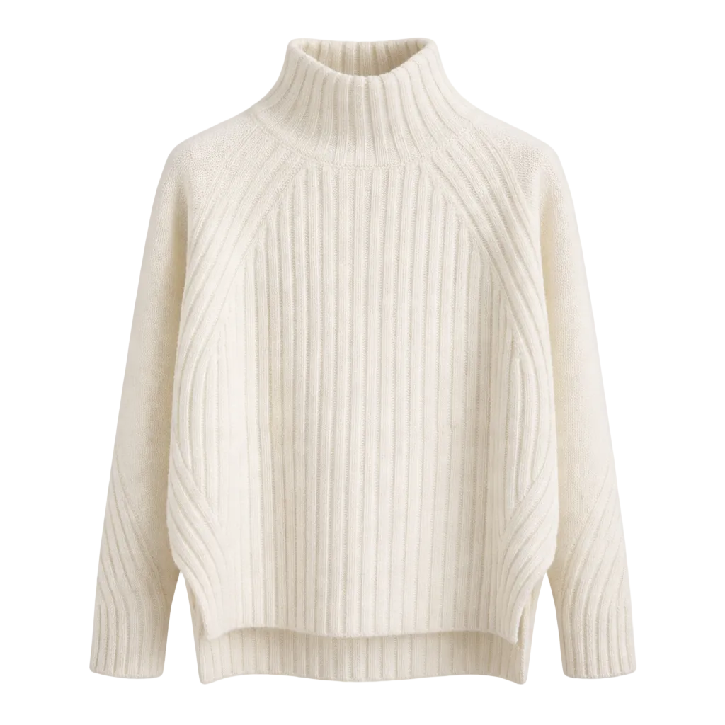 Beloure Turtleneck Pullover Long-Sleeved Sweater