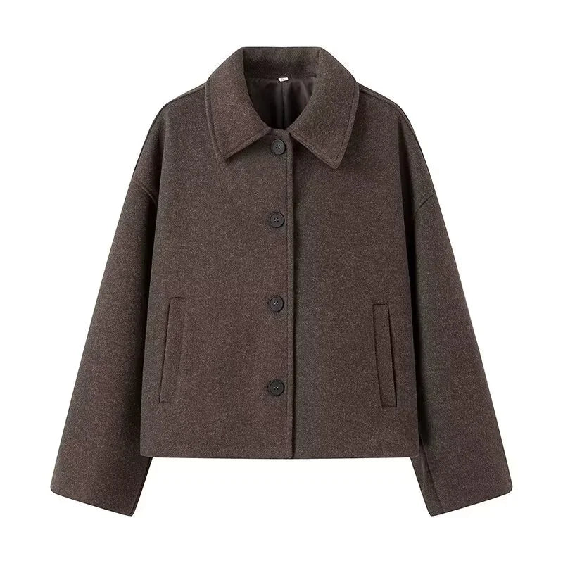 Beloure Square Collar Short Coat
