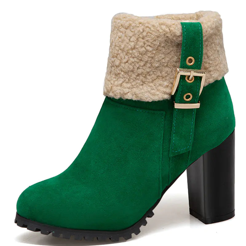 Beloure Snow Boots with Lamb Fur