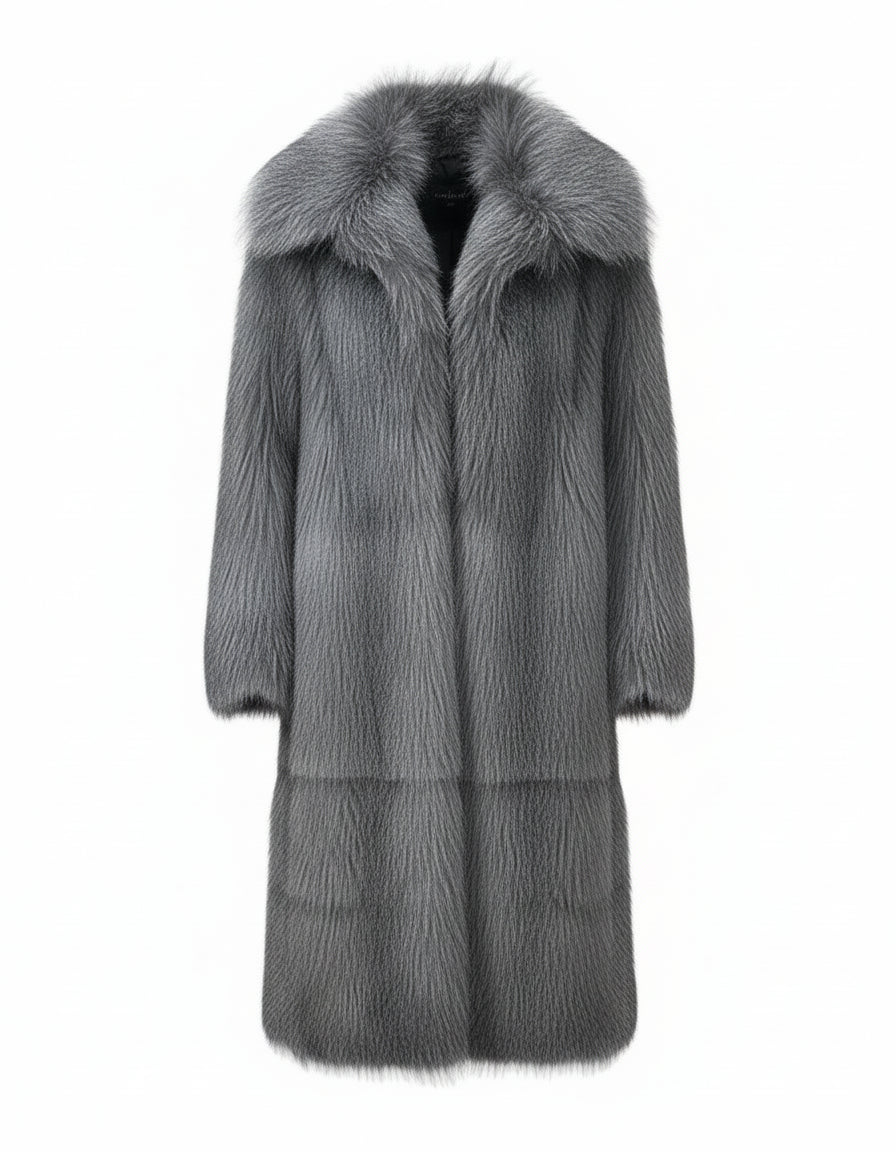Beloure Premium Long Fur Coat