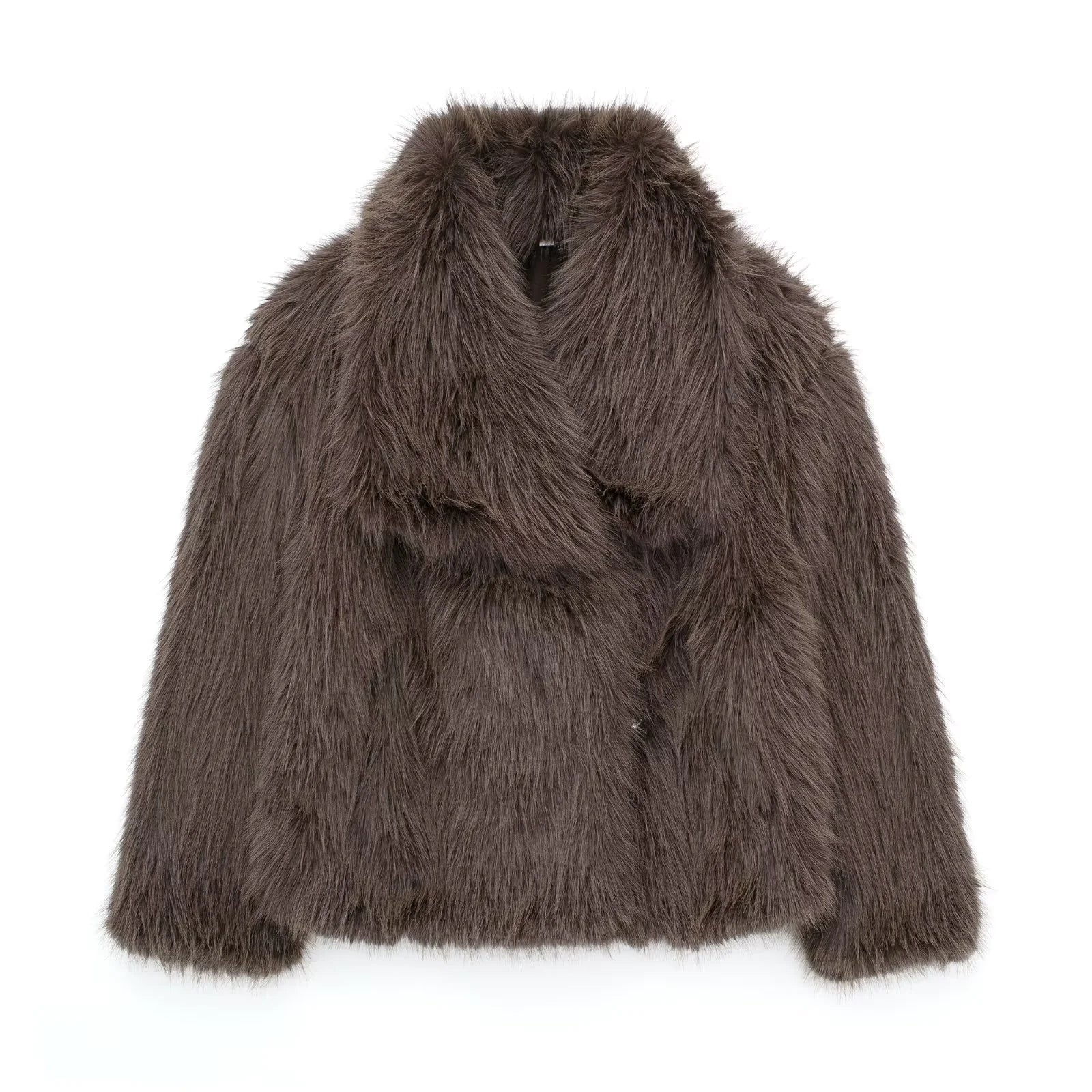 Beloure Faux Fox Fur Coat