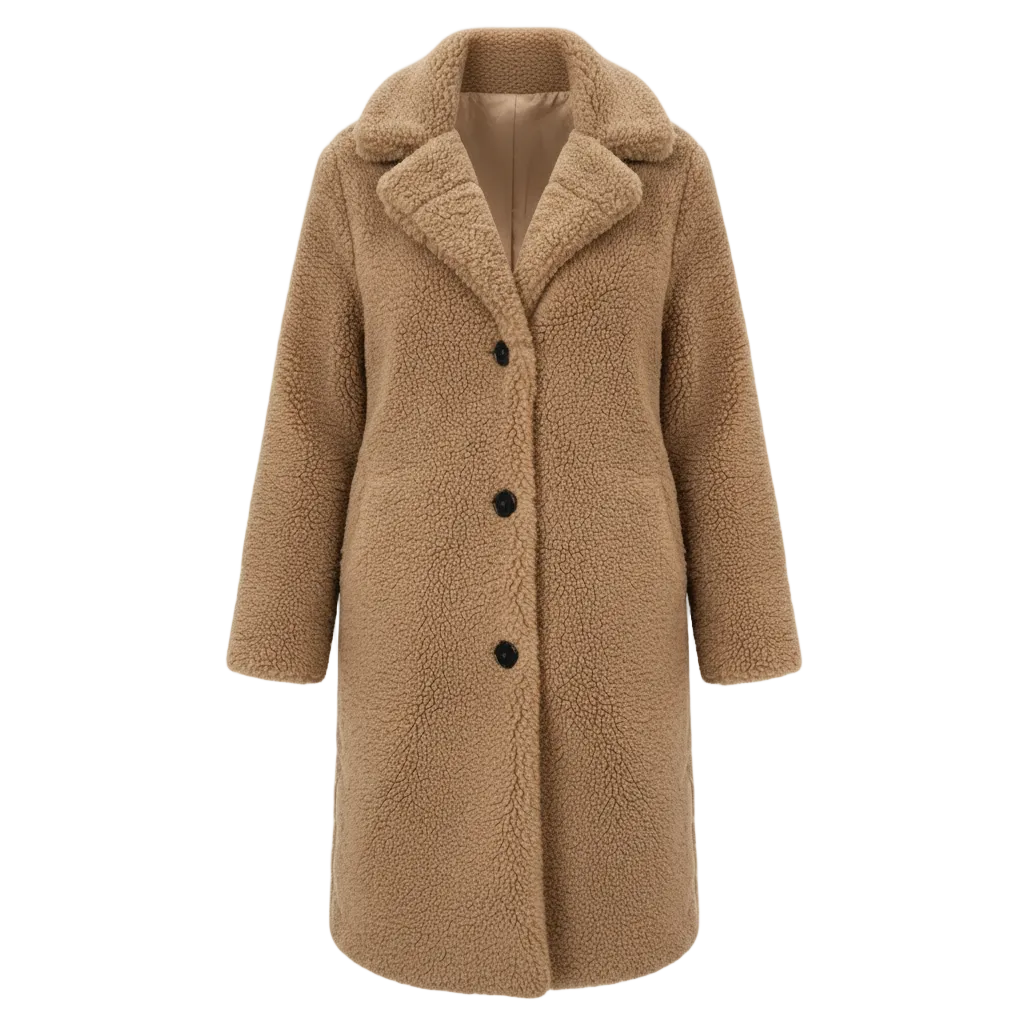 Beloure Lapel Plush Jacket