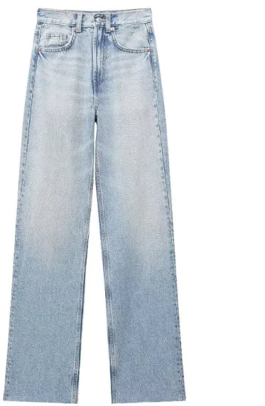 Beloure Wide-Leg Denim Trousers