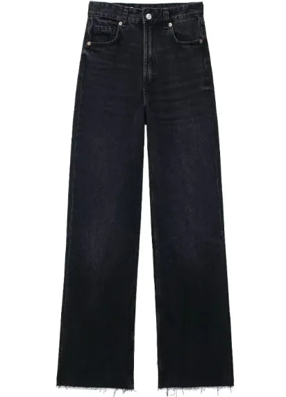 Beloure Wide-Leg Denim Trousers