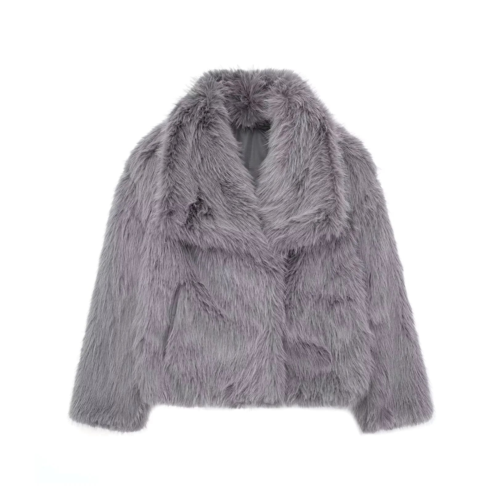 Beloure Faux Fox Fur Coat