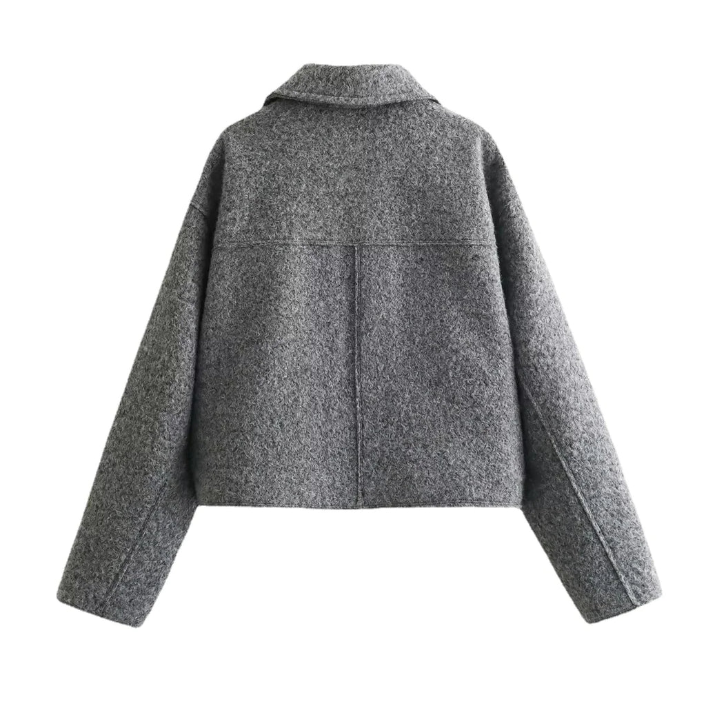 Beloure Woolen Short Jacket Polo