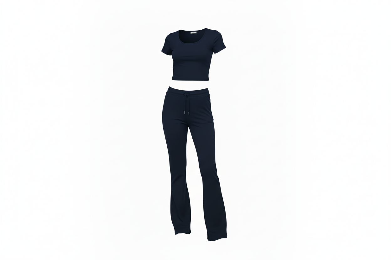 Beloure Solid Color T-shirt Casual Pants Suit