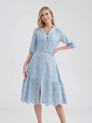 Midi Loose Relaxed Laise Dress