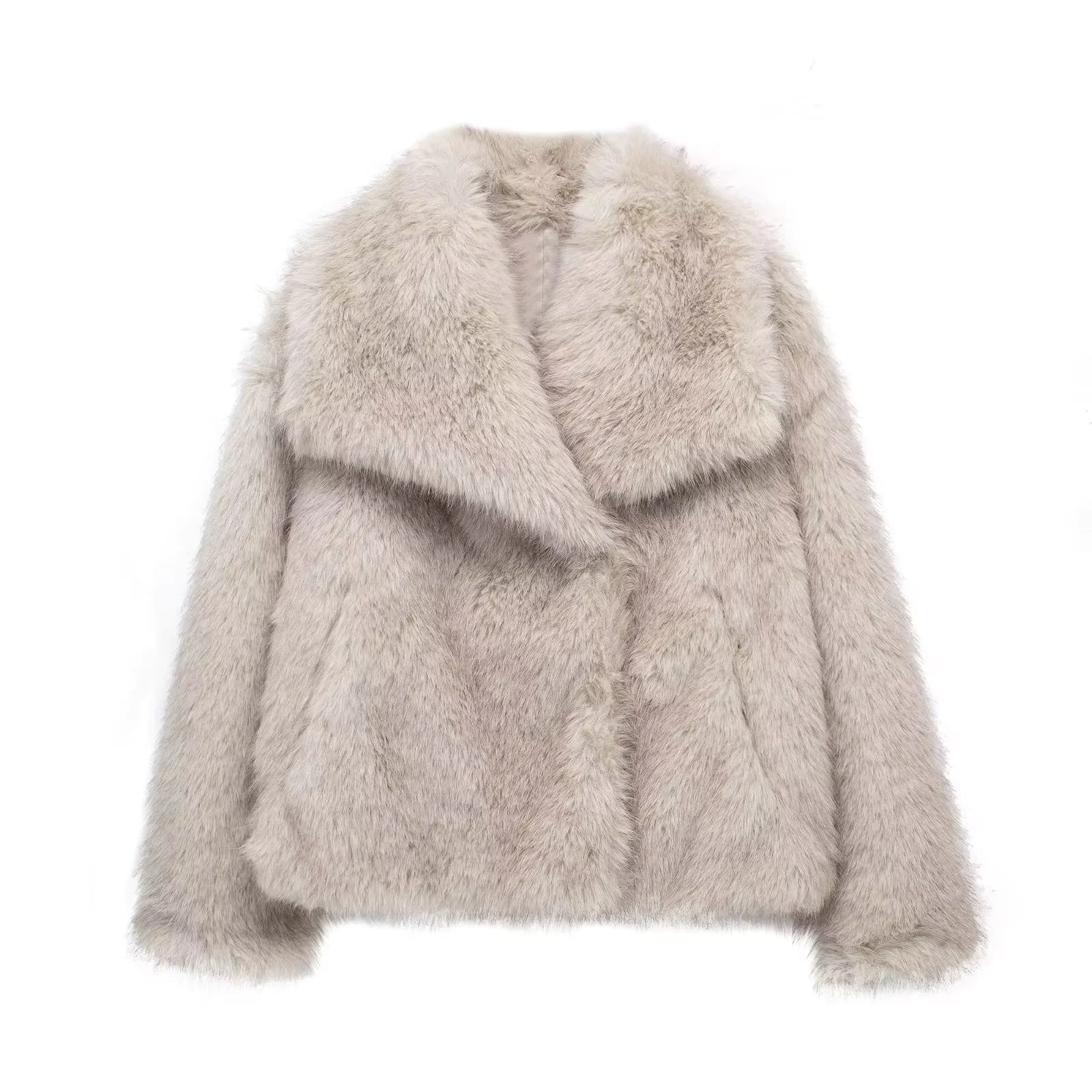 Beloure Faux Fox Fur Coat